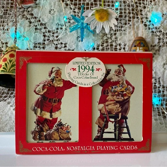 Coca Cola | Games | Vintage 9s Coca Cola Christmas Playing Cards New |  Poshmark